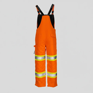 Salopette de travail unisexe haute visibilité orange TAGCO SAFETY certifiée ANSI/ISEA 107-2020, en polyester, avec bandes réfléchissantes, imperméable - Product Image 4