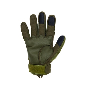 Gants de course en nylon à doigts entiers, vert olive, antidérapants, avec fermeture auto-agrippante, pour activités de plein air, unisexe, toutes saisons - Product Image 2