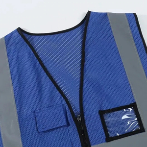 Gilet de sécurité réfléchissant haute visibilité, vêtements de sécurité unisexes, veste sans manches, logo personnalisé avec design haut de gamme, service OEM - Product Image 3