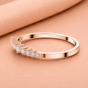 Pulsera de Diamantes Chapada en Oro Rosa de 14 Quilates, Corte Brillante, Diamantes Naturales, Estilo Moderno, Regalo de Joyería para Boda, VVS1-VVS2 - Product Image 1
