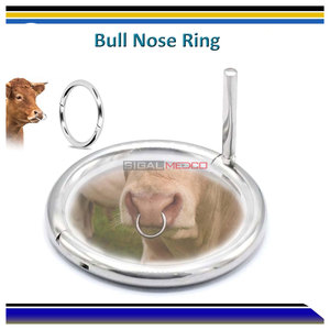 Anneau nasal pour bovins en acier inoxydable, accessoire d'élevage, antirouille, surface lisse sans bavures, sûr - Product Image 2