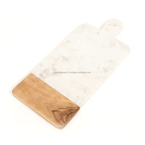 Tabla de cortar de madera de mango y mármol piedra superventas estilo de diseño de lujo recién llegado al mejor precio para fiestas - Product Image 1