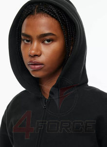 Sweat-shirt à capuche ultra épais pour femme, 500 GSM, en molleton de coton, style hiver, exportateur de vêtements OEM à marque privée - Product Image 4