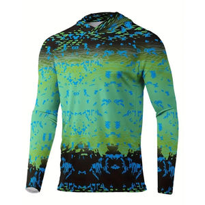 เสื้อตกปลาแขนยาวมีฮู้ดแห้งเร็วเสื้อตกปลาระบายความร้อนเสื้อตกปลา - Product Image 5