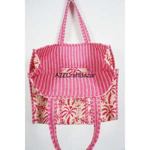 Bolso Tote de Algodón a Rayas Vintage de Lujo de Alta Gama para Mujer, con Asa Larga, Ideal para Viajes de Verano, Playa, Almacenamiento y Exhibición - Product Image 6