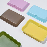 Conteneur alimentaire en plastique jetable certifié BRC, compatible micro-ondes, avec couvercle transparent, plateau rectangulaire pour emporter, boîte à lunch pour la préparation des repas