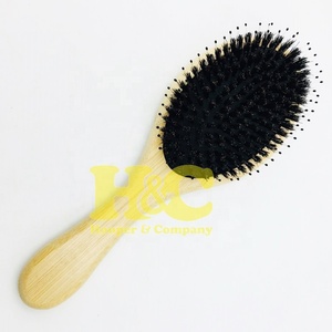 Nouveautés : Brosse à cheveux avec manche en bois, peigne blanc pour coiffure, usage en salon de coiffure, emballage personnalisé avec logo, faible MOQ - Product Image 3