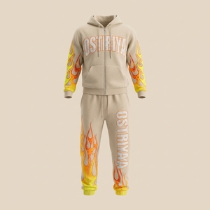 Chándales de Invierno Ligeros de Alta Calidad para Hombre, Estilo Hip Hop, Fabricante de Chándales de Moda Vintage con Pedrería, Manga Larga, Nueva Llegada - Product Image 5