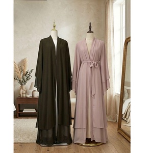 Wholesale Niqab Burqa <b>Kaftan</b> Prayer Solid Color Long Muslim Abaya Dress With Hijab with OEM/ODM Service - Product Image 1
