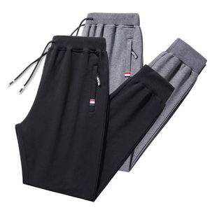 Pantalones de chándal anchos de cintura alta, estilo baggy, con efecto desgastado, de alta calidad, con logotipo personalizado, de felpa francesa, para hombre. - Product Image 6