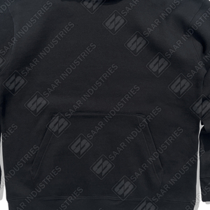 Classic Unisex <b>Black</b> Hooded Sweatshirt Soft <b>Fleece</b> Feel Streetwear Style Pullover Hoodie Everyday Wear 100% Cotton Oversized - Product Image 6