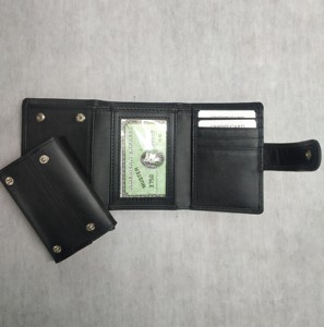 Leather Card Holders Metal Popup <b>RFID</b> <b>Wallets</b> Coin Zipper Purse Button Loop Hasp Closure Wholesale Supplier Price Traveling Mens - Product Image 6