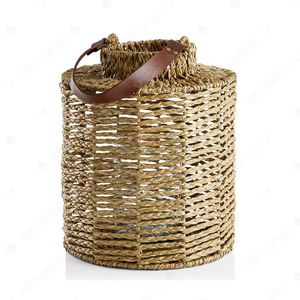 Vietrustic Vintage Natural Floor <b>Lantern</b> <b>Candles</b> and Glass Holders Seagrass Jute <b>Lantern</b> Braided Hanging <b>Lanterns</b> - Product Image 4