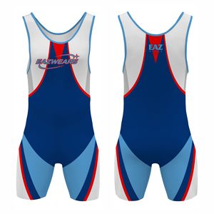 Premium <b>Mens</b> Sublimated <b>Wrestling</b> <b>Singlets</b> Custom Printed Stretch Uniform Competition Training Team Athletic Apparel Manufacture - Product Image 1
