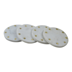 High Quality Vintage Eco-Friendly <b>Marble</b> Pads Tableware Coasters Set for Home Decor Dining Table Restaurant Design-Rounded Flat - Product Image 4