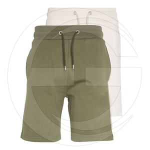 Shorts décontractés pour hommes adultes de bonne qualité, respirants, en tricot, avec taille élastique et en coton/polyester - Product Image 1