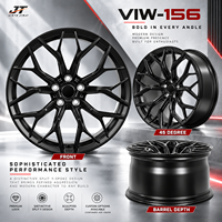 Jantes forgées Snowflake Mesh 18-22 pouces, finition noir brillant, 5x112 5x114.3 Monoblock VIW-156 pour BMW Audi Mercedes-Benz