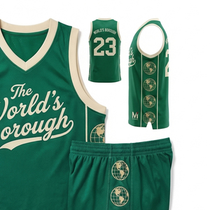 Premium Basketball Training Uniform Set Mesh Jersey Shorts <b>Athletic</b> Team Sportswear Custom Design Maluza Industries - Product Image 3