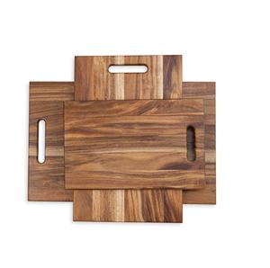 Planches à découper carrées en bois d'acacia Planche en bois naturel Planche au design moderne Produit de qualité tendance pour la maison, l'hôtel et le restaurant - Product Image 6