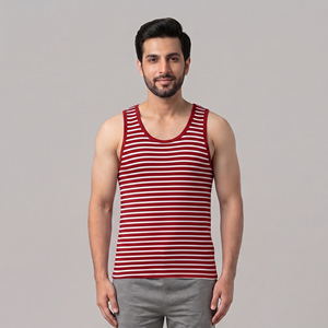 Men's Tank Tops New Arrival Spring Summer Casual Sports Sleeveless 100% Cotton Solid Anti-shrink <b>Vest</b> Knitted <b>Stringer</b> Fitness - Product Image 1