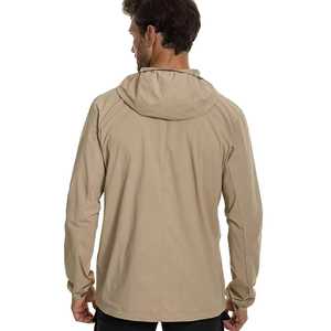 Men’s Waterproof Softshell <b>Jacket</b> Windproof Hiking Camping <b>Jacket</b> Champagne Lightweight Windbreaker Hoodie <b>Jacket</b> for Men - Product Image 6