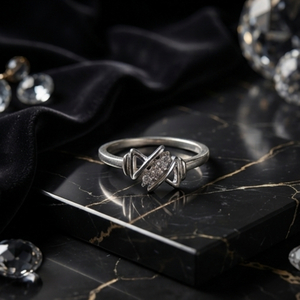 DIVYORO PRISM <b>STACK</b> <b>RING</b> <b>Silver</b> Women's Trendy - Product Image 3