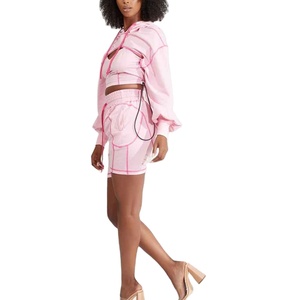 Ensemble de vêtements d'été pour femmes, sweat à capuche personnalisé de haute qualité, léger, respirant et à séchage rapide, avec logo personnalisé, taille adulte, meilleur MOQ - Product Image 4