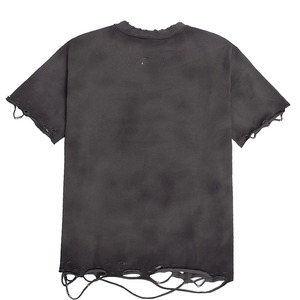 T-shirt de luxe en coton tricoté 100% anti-plis, col rond, coupe oversize, épaules tombantes, 240g, lavage acide vieilli, impression DTG - Product Image 1