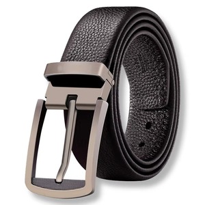Cinturón de Cuero Clásico, Resistente, Informal, para Oficina, con Hebilla de Aleación, de Alta Calidad - Product Image 1