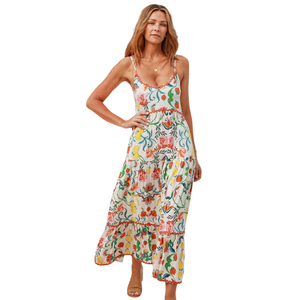 Vestido Largo Informal Estampado para Mujer, Vestido Largo Ligero - Product Image 2