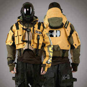 Veste tactique Techwear, streetwear urbain, manteau cargo fonctionnel multi-poches, coupe-vent pour hommes et femmes - Product Image 6