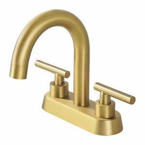 Rubinetto per Lavabo da Bagno a Doppia Maniglia da 4 Pollici, Senza Perdite, in Ottone, per Uso Quotidiano (Non Spedibile nei Fine Settimana) - Product Image 1