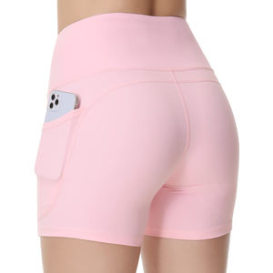 Pantalones cortos de yoga con spandex flexible para mujer - Product Image 3