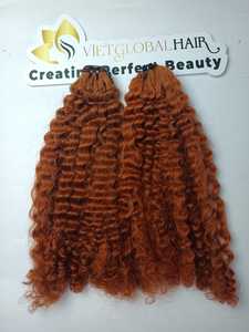 ผมคนแท้ชาวพม่าชาว100% หยิกสีส้มขนาดเต็มวาดคู่ผลิตในเวียดนาม - Product Image 4
