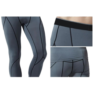 <b>Top</b> Quality Men Compression Workout Tights <b>Personalised</b> Athletic Training Yoga Pants Premium Stretch Fabric Comfortable leggings - Product Image 5