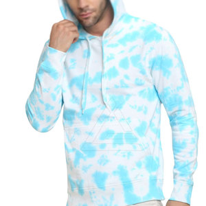 Sudaderas con capucha de primera calidad con efecto tie-dye para hombre, que combinan la moda moderna y la comodidad relajada, hechas de mezcla de algodón para uso diario y viajes. - Product Image 5