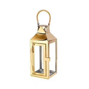 Popular Design <b>Brass</b> <b>Lantern</b> With Glass Panels For Home Decoration Durable Metal Candle Holder Wedding Design <b>Lantern</b> - Product Image 2