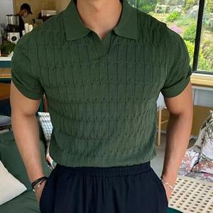 Polo de Manga Corta Personalizado para Hombre con Doble Ribete Blanco, de Secado Rápido, Resistente a las Arrugas, Cómodo y Casual - Product Image 5