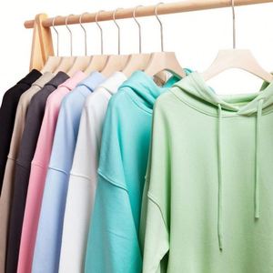 H5572 Fabricant de vêtements en gros – Sweats à capuche surdimensionnés personnalisés en mélanges de coton pour femmes et hommes grandes tailles - Product Image 1