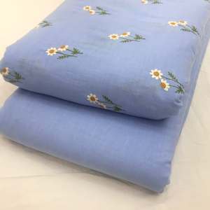 Tissu en dentelle de georgette polyester de haute qualité avec broderie malteuse pour vêtements de mariée, textiles de maison et confection de vêtements - Product Image 2