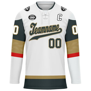 Maillot de hockey sur glace personnalisé 100% polyester imprimé par sublimation, fabricant pakistanais, fournisseur OEM en gros, acheteurs américains, uniforme d'équipe - Product Image 5