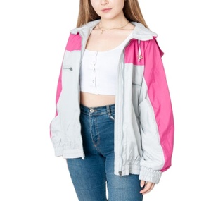 <b>Women</b> Windbreaker <b>Jacket</b> Full Zipper Pockets Breathable Hooded Mesh Lining <b>Lightweight</b> <b>Jacket</b> - Product Image 3