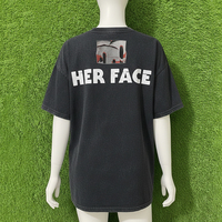 Nouveau style – T-shirt noir à manches courtes, coupe ajustée, col rond, imprimé, style urbain, pour femme, printemps/été, tricoté, écologique et respirant