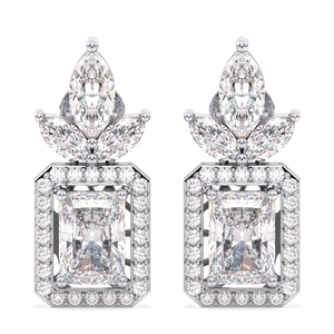 REYES - Pendientes Colgantes de Oro de 14K con Moissanita, Clásicos y de Lujo, para Mujer, Nueva Moda, Regalo de Boda, Joyería Fina - Product Image 1