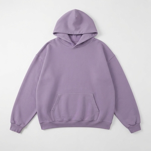 Sudadera con capucha de estilo nuevo para invierno, oversize, con hombros caídos, gruesa, estilo streetwear, 100% algodón, forro polar, corte holgado, para hombre. - Product Image 6