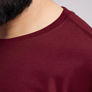 Camiseta Deportiva para Hombre, Corte Regular, Tallas Grandes, Hombros Caídos, Color Sólido, Logotipo Personalizado, Ropa de Fitness, 100% Algodón, Ecológica, Transpirable, 180 - Product Image 6