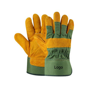 Wholesale Price Custom Design Cowhide <b>Leather</b> Fleece Lined TIG Welding <b>Gloves</b> for Industrial Construction Work Safety - Product Image 1