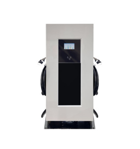 เครื่องชาร์จรถยนต์ไฟฟ้ากระแสตรงแบบเร็ว รุ่น Twin Gun 380V สามเฟส พร้อมระบบ RFID OCPP APP ติดตั้งบนพื้น สำหรับใช้งานเชิงพาณิชย์และสาธารณะ - Product Image 1
