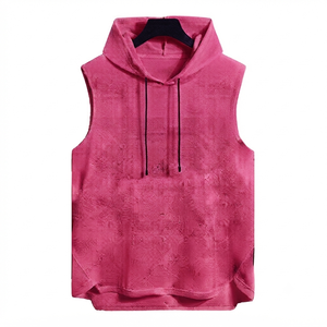 Camiseta Deportiva sin Mangas para Hombre, Personalizada al por Mayor, Transpirable, Tejida, Casual, Tallas Grandes - Product Image 1