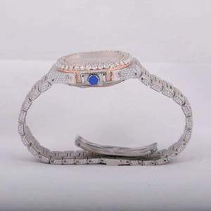 Reloj de Diamantes VVS Edición Limitada, Acero Inoxidable, Movimiento Mecánico Automático, 25MM, Tono Rosa y Blanco, Reloj de Lujo Vintage - Product Image 3